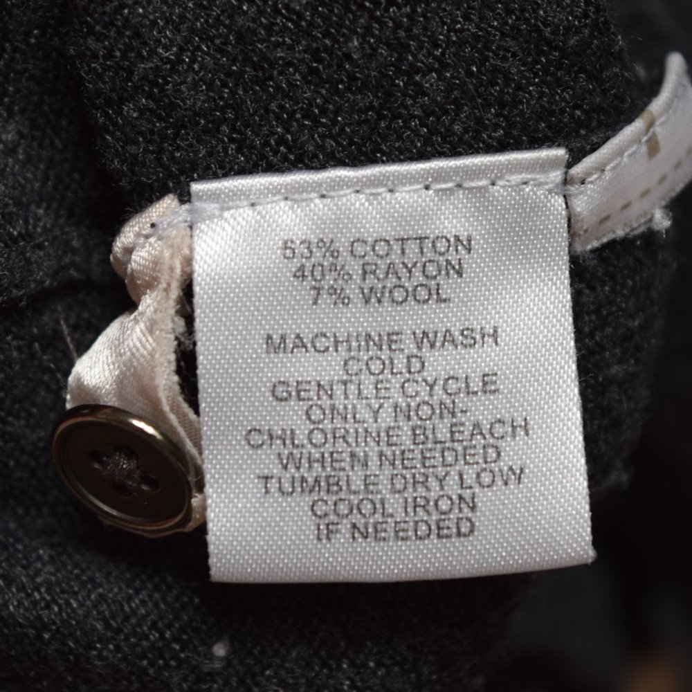 Loft Charcoal Cardigan with Pockets in Women's S - Picture 9 of 9